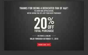 Save Money with Abercrombie and Fitch Coupons